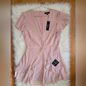 Lulus Pink Ruffle Dress